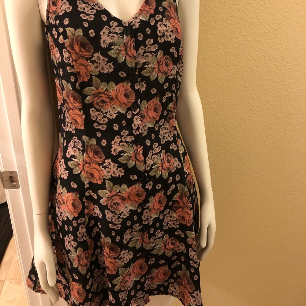 Flower Mid length Skater bottom Dress